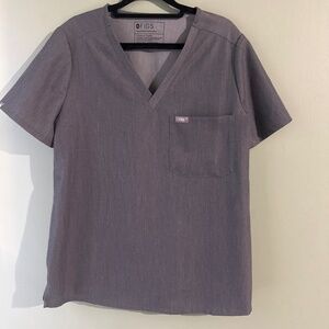 Figs Women’s Graphite Catarina One Pocket Scrub Top - L